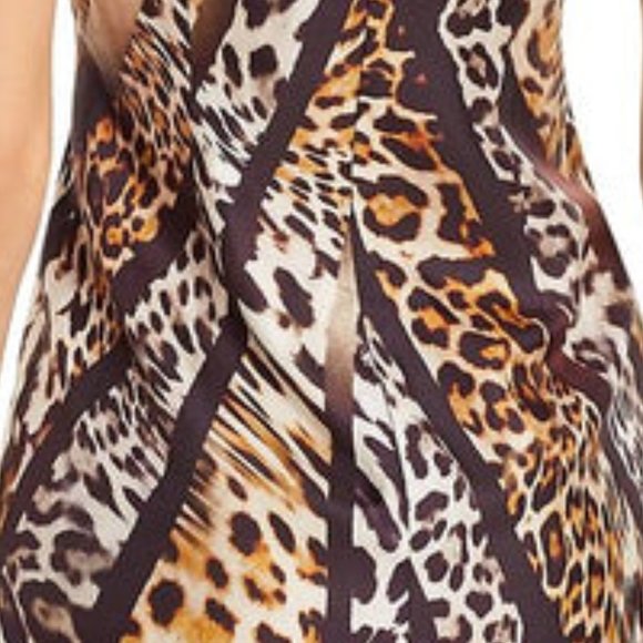 NEW Kobi Halperin leopard illusion dress, M - Picture 6 of 6